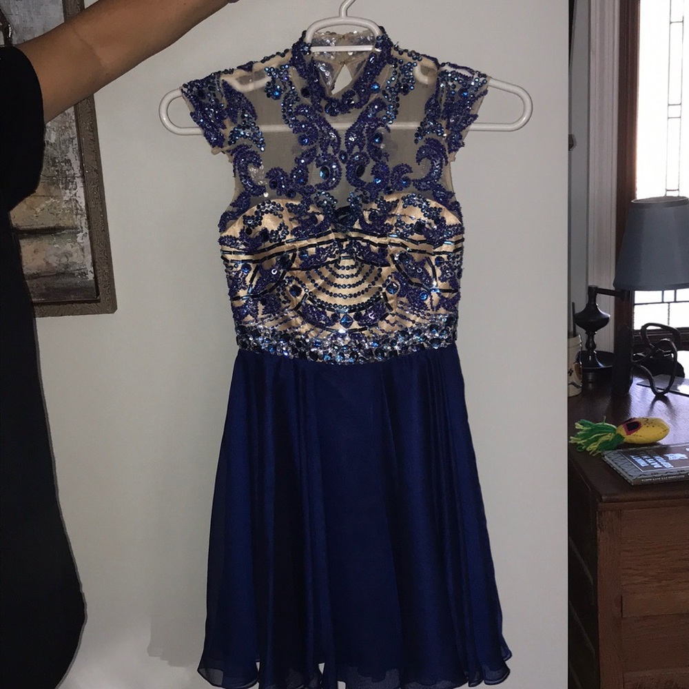 Sherri Hill Royal Blue Prom Dress